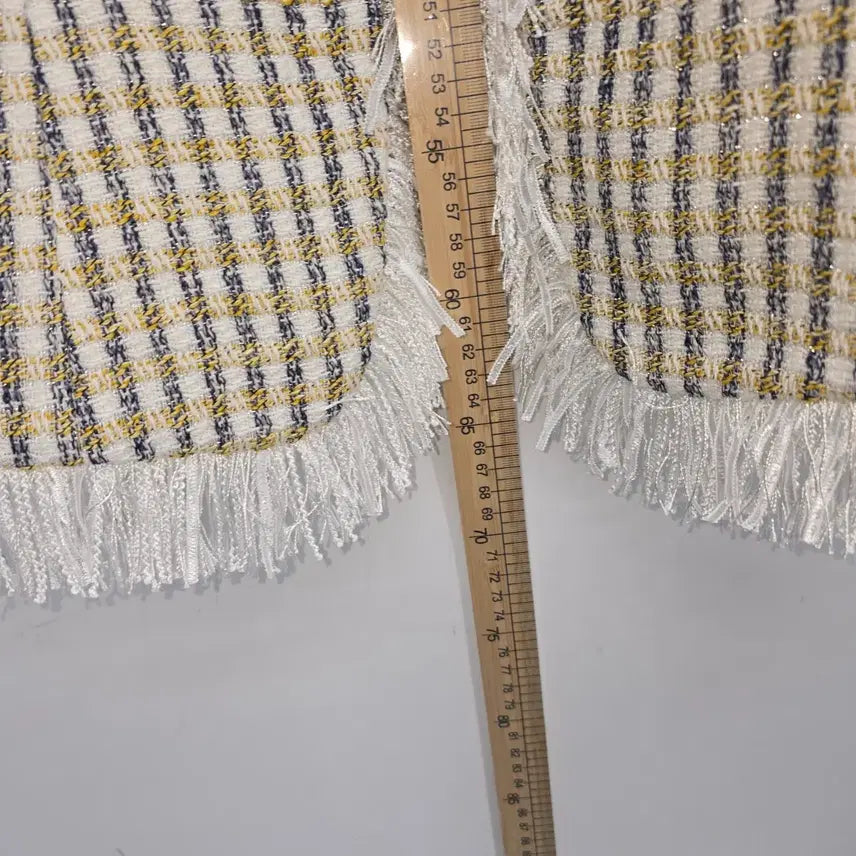 [BUNJANG] SEO SEOUL Tweed Jacket Fringe Trim 44 / SEO SEOUL 트위드 자켓 프린지 장식 44 [D40163]