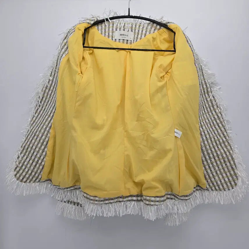 [BUNJANG] SEO SEOUL Tweed Jacket Fringe Trim 44 / SEO SEOUL 트위드 자켓 프린지 장식 44 [D40163]