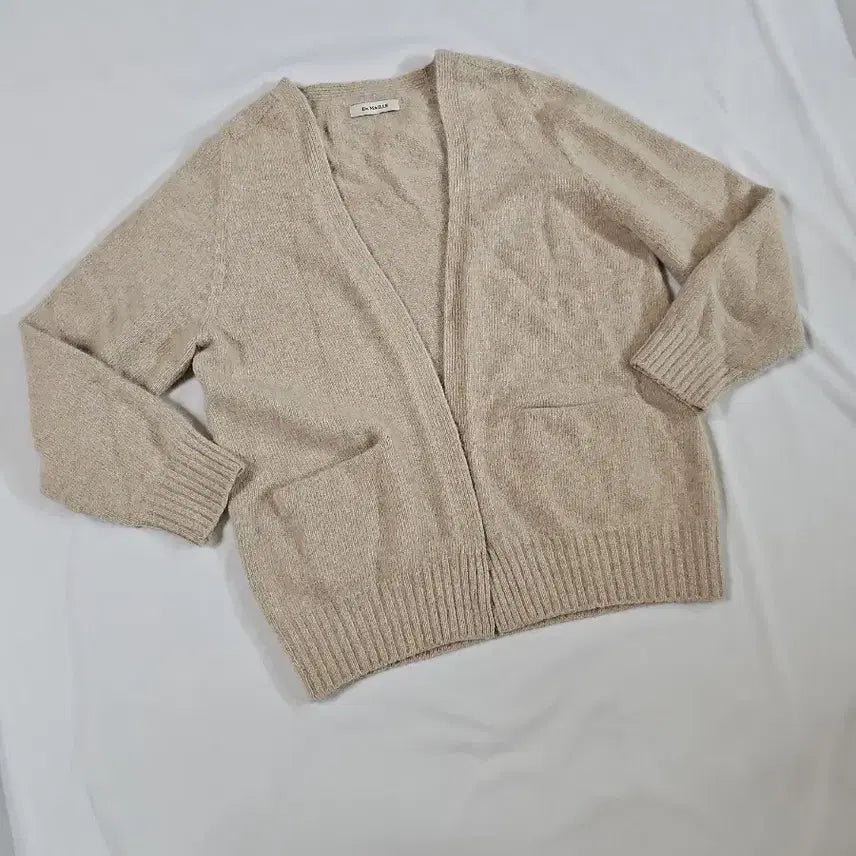 [BUNJANG] De MAILLE Fox Wool Pocket Cardigan Beige / [드마이어] De MAILLE 폭스울 포켓 가디건 베이지