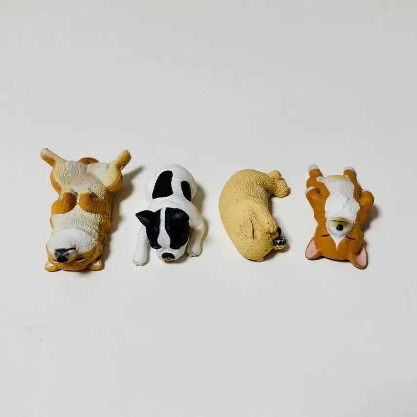 [BUNJANG] Zoo Sleeping Dog Gachapon Set / Zoo 잠자는 강아지 가챠 세트 4개 일괄