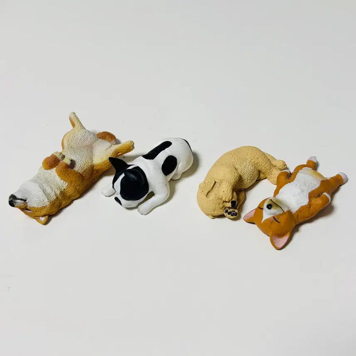 [BUNJANG] Zoo Sleeping Dog Gachapon Set / Zoo 잠자는 강아지 가챠 세트 4개 일괄
