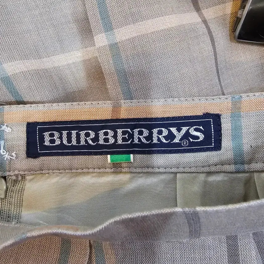 [BUNJANG] Burberry Linen Midi Skirt / 버버리 체크 린넨  스커트