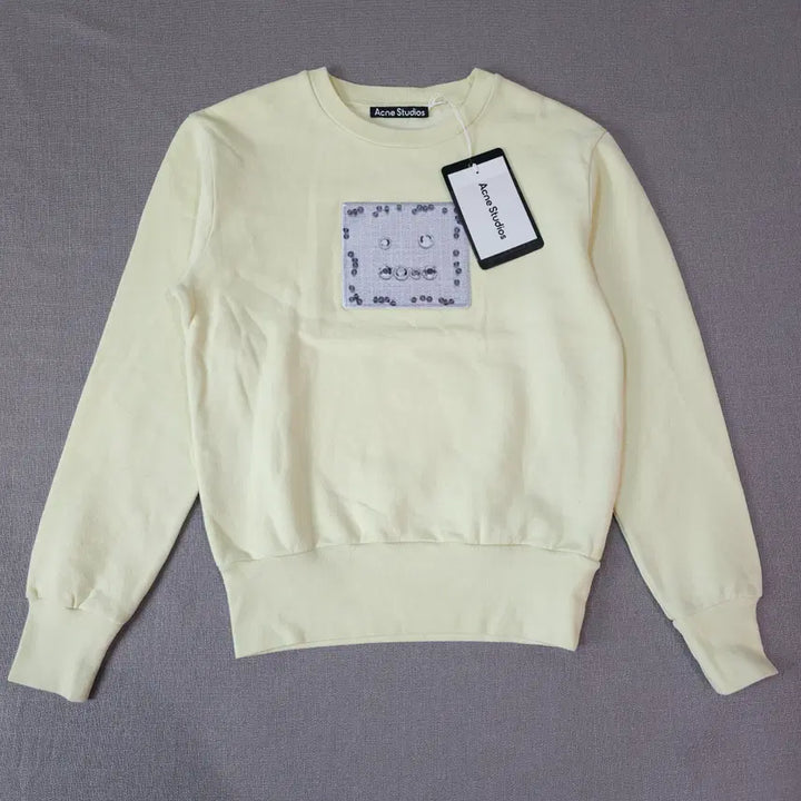 [BUNJANG] Acne Studios Beaded Sweatshirt Gold / 아크네스튜디오 비드 맨투맨 골드색상 새상품