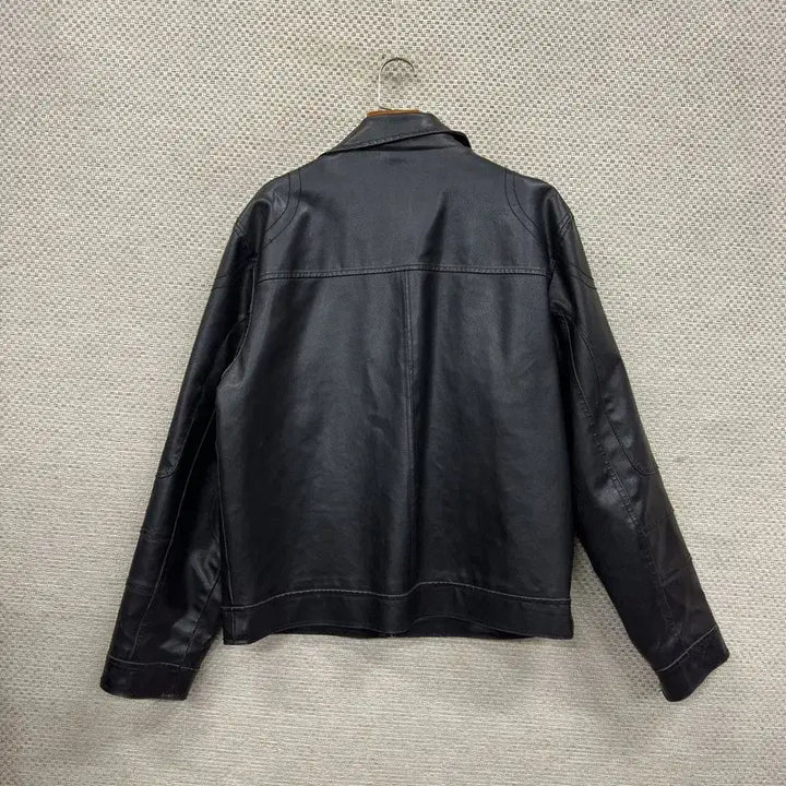 [BUNJANG] Guess Vintage Black Quilted Faux Leather Jacket L / 게스 빈티지 블랙 누빔 레자 가죽자켓 L A07775