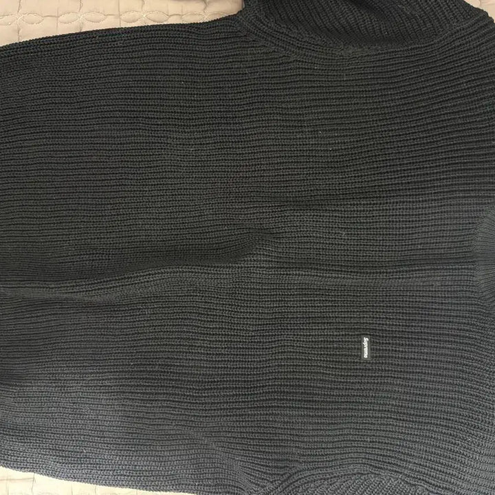 [BUNJANG] Supreme Small Box Ribbed Sweater Black / 슈프림 니트 스몰 박스 리브드 스웨터 블랙
