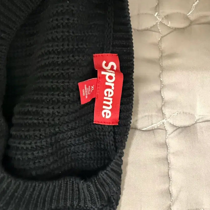 [BUNJANG] Supreme Small Box Ribbed Sweater Black / 슈프림 니트 스몰 박스 리브드 스웨터 블랙