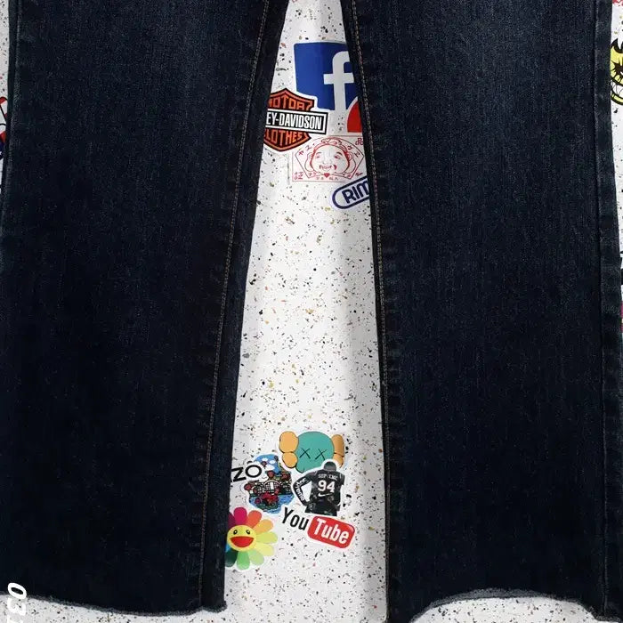 [BUNJANG] Mocojins Dark Wash Denim Pants (Women&