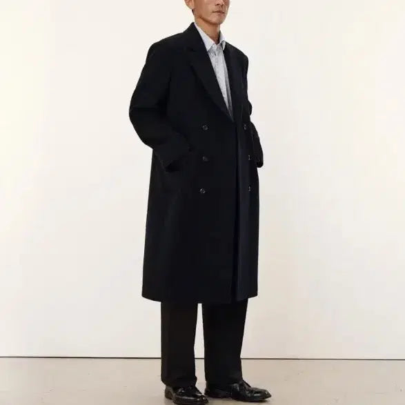 [BUNJANG] Pottery Cashmere Melton Wool Double Breasted Coat / 포터리 캐시미어 멜톤 울 더블 브레스티드 코트 2