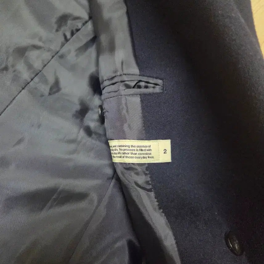 [BUNJANG] Pottery Cashmere Melton Wool Double Breasted Coat / 포터리 캐시미어 멜톤 울 더블 브레스티드 코트 2