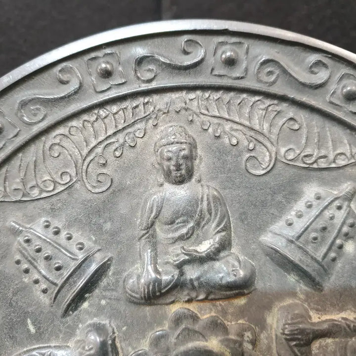 [BUNJANG] Antique Chinese Tang Dynasty Bronze Mirror / (수원만물)당나라 시기 4존불 청동 거울