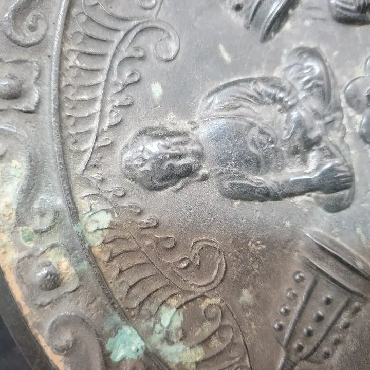 [BUNJANG] Antique Chinese Tang Dynasty Bronze Mirror / (수원만물)당나라 시기 4존불 청동 거울