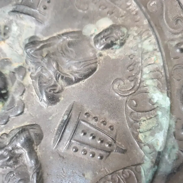 [BUNJANG] Antique Chinese Tang Dynasty Bronze Mirror / (수원만물)당나라 시기 4존불 청동 거울