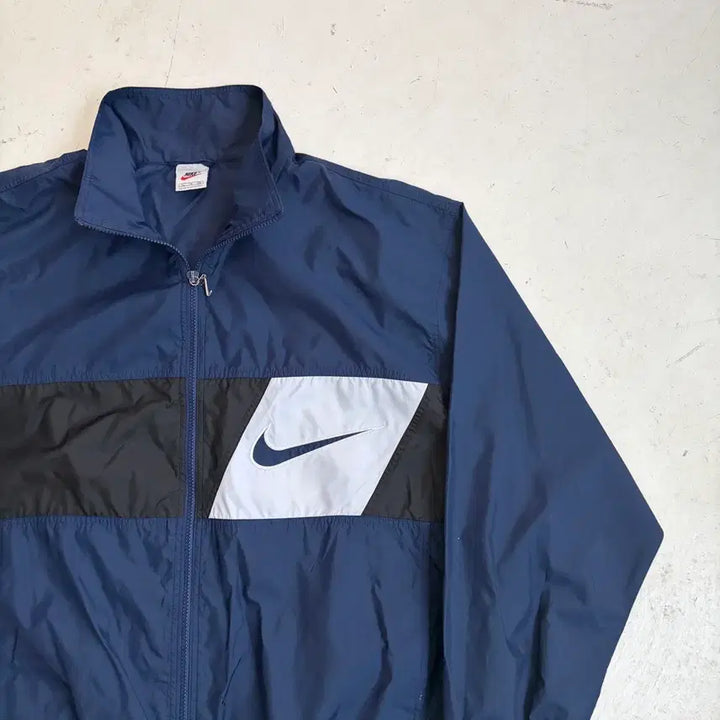 [BUNJANG] Nike Big Swoosh Track Top Jacket XL / 90s 나이키 빅 스우시 올드스쿨 트랙탑 자켓 XL