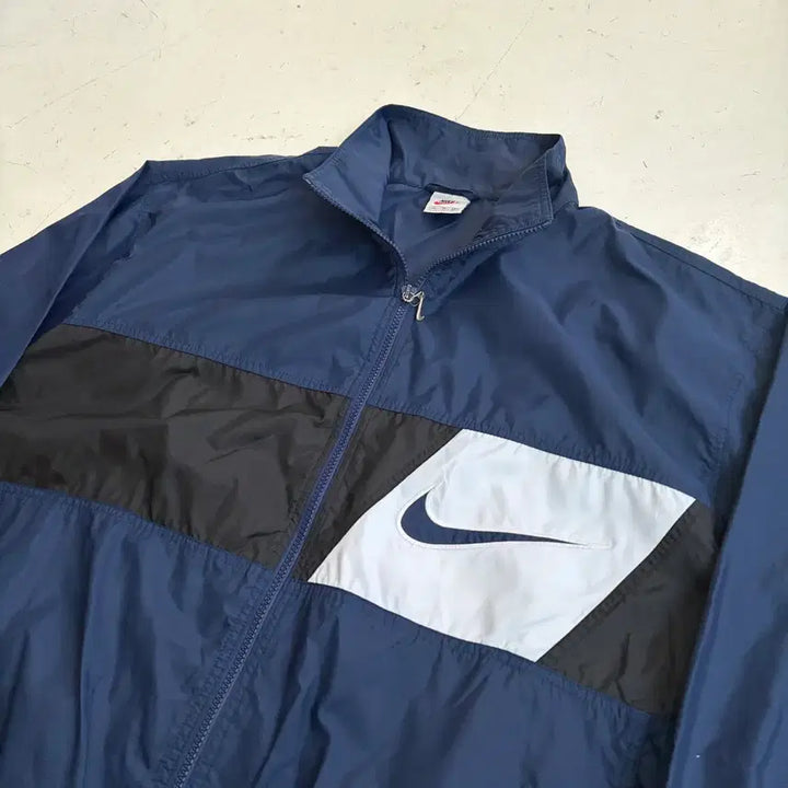 [BUNJANG] Nike Big Swoosh Track Top Jacket XL / 90s 나이키 빅 스우시 올드스쿨 트랙탑 자켓 XL