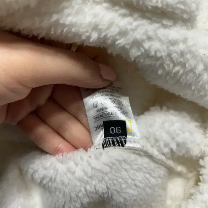 [BUNJANG] National Geographic Hooded Fleece Anorak (S) / 내셔널지오그래픽 후드 후리스 아노락 S
