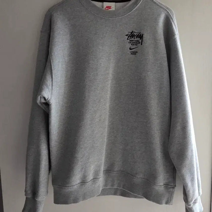 [SOLD OUT] 스투시 x 나이키 NRG 그레이 크루넥 (국내105정도)