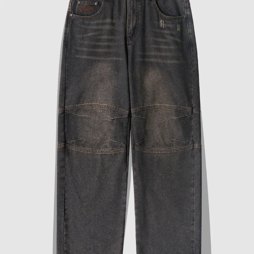 [BUNJANG] Dimitri Black Biker Denim Pants Black (Sizes 30, 32, 34, 36) / 새) 디미트리블랙  바이커 데님 팬츠 블랙 30, 32, 34, 36