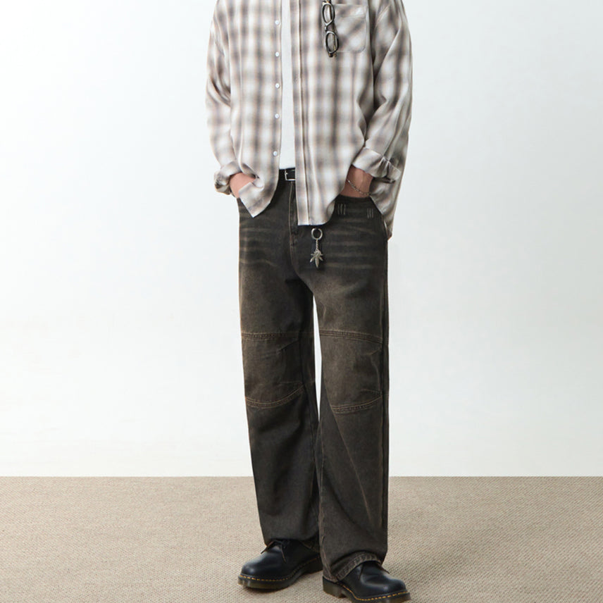 [BUNJANG] Dimitri Black Biker Denim Pants Black (Sizes 30, 32, 34, 36) / 새) 디미트리블랙  바이커 데님 팬츠 블랙 30, 32, 34, 36