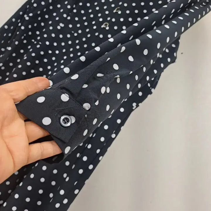 [BUNJANG] Polka Dot Chiffon Long Dress / 땡땡이 쉬폰 롱원핏99