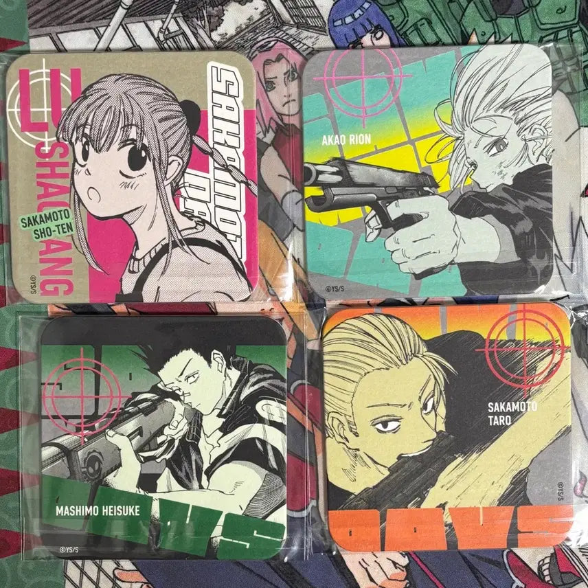 [BUNJANG] Sakamoto Days Leon, Heisuke, Sakamoto Coasters Bundle Set / 사카모토데이즈 코스터 리온 헤이스케 사카모토 등 일괄판매
