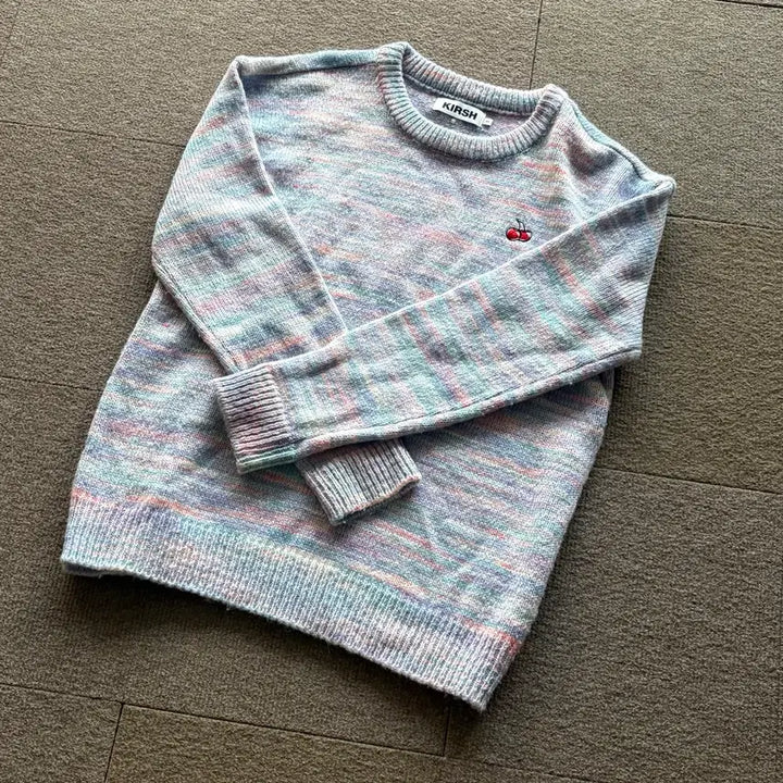 [BUNJANG] Kirsh Pastel Stripe Knit Sweater / 키르시 파스텔 스트라이프 니트