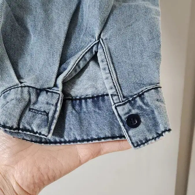 [BUNJANG] gev Denim Shirt &amp; Shorts Set / gev 데님 셔츠 + 반바지 세트 새상품