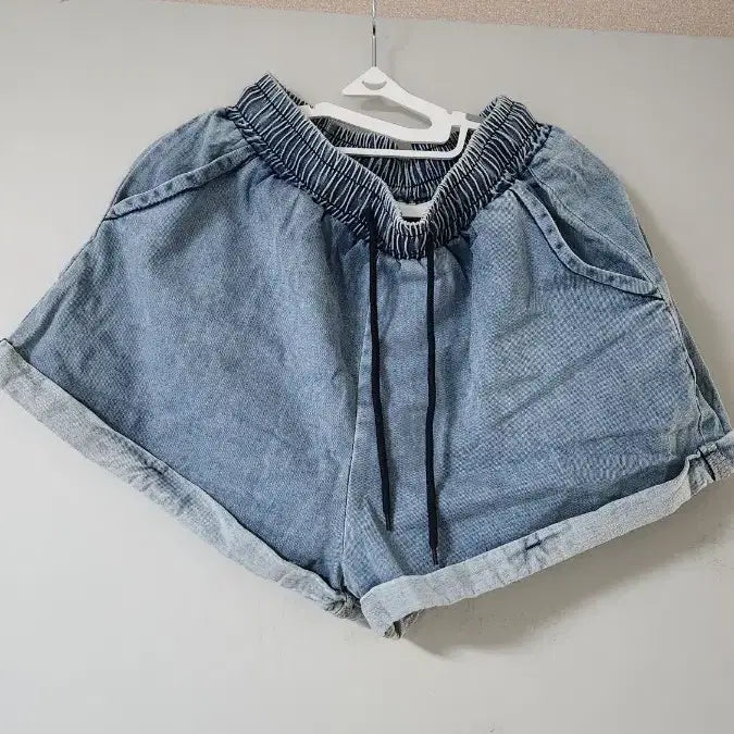 [BUNJANG] gev Denim Shirt &amp; Shorts Set / gev 데님 셔츠 + 반바지 세트 새상품