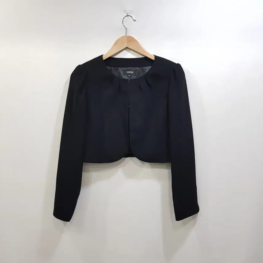 [BUNJANG] Vintage Black Long Sleeve Short Jacket (Women&