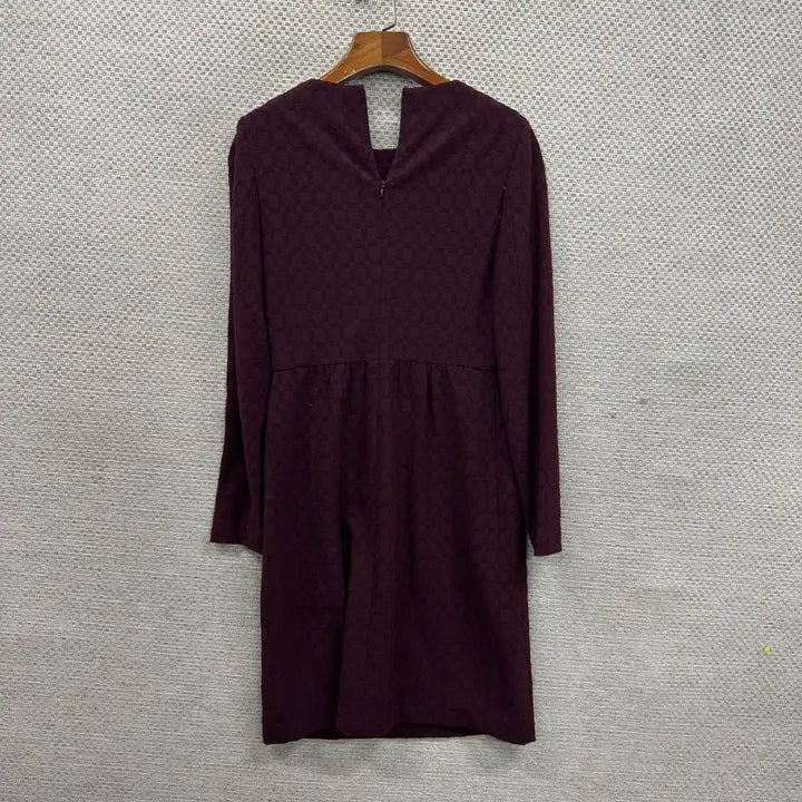 [BUNJANG] Keith Burgundy Dress / 키이스 하객룩 버건디 원피스 82 A07759