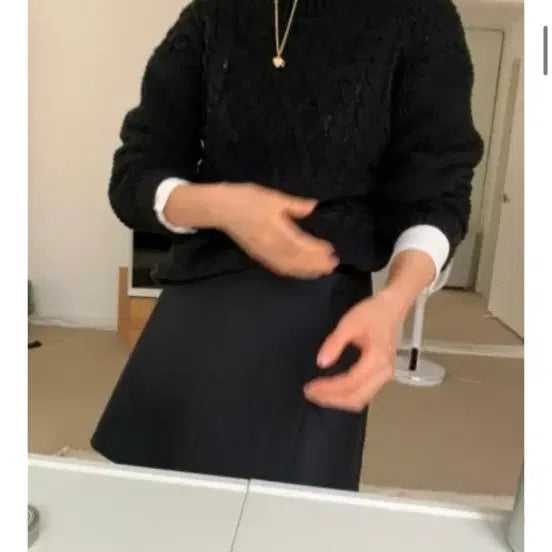 [BUNJANG] Mone Canal Black Knit / mone 모네 카날 블랙 니트 canal black knit