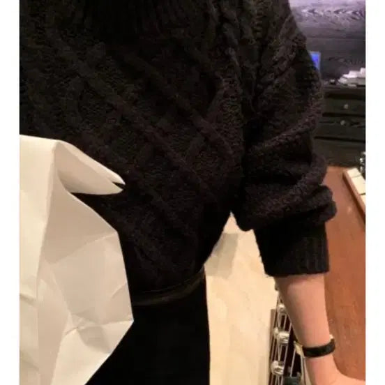 [BUNJANG] Mone Canal Black Knit / mone 모네 카날 블랙 니트 canal black knit