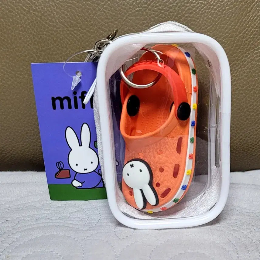 [SOLD OUT] 미피 캐릭터 패턴 토트백+크록스키링/햄버거 키링(새상품)