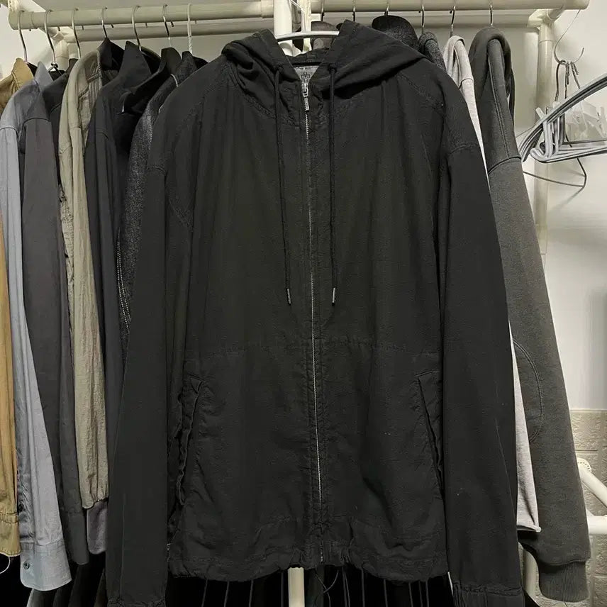 [BUNJANG] Polytelu Hoodie Used Black / [1] 폴리테루 집후디 파카 유즈드 블랙