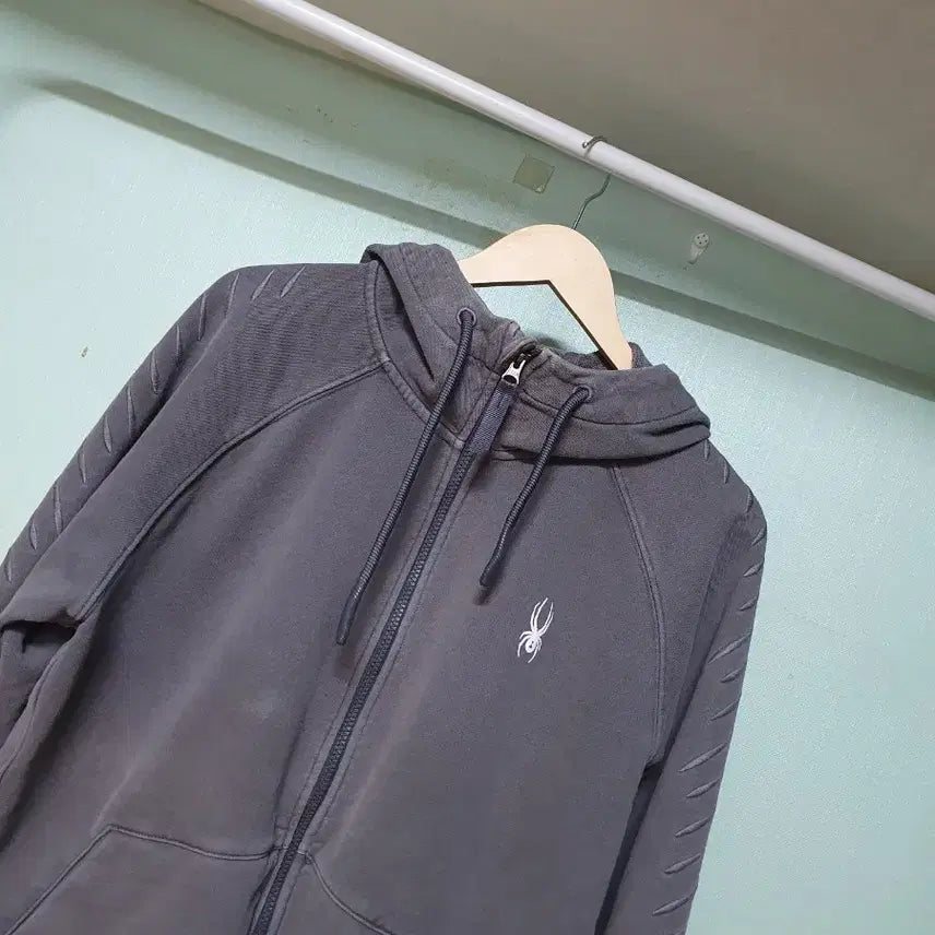 [BUNJANG] Spider Hooded Zip-up Jacket (Gray, XL) / 스파이더 후드집업 105