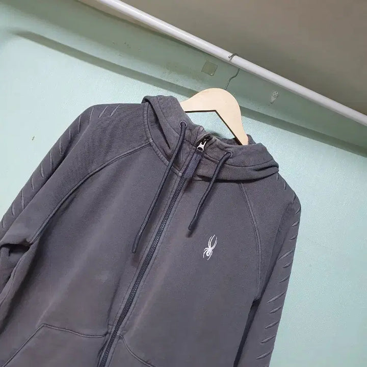 [BUNJANG] Spider Hooded Zip-up Jacket (Gray, XL) / 스파이더 후드집업 105