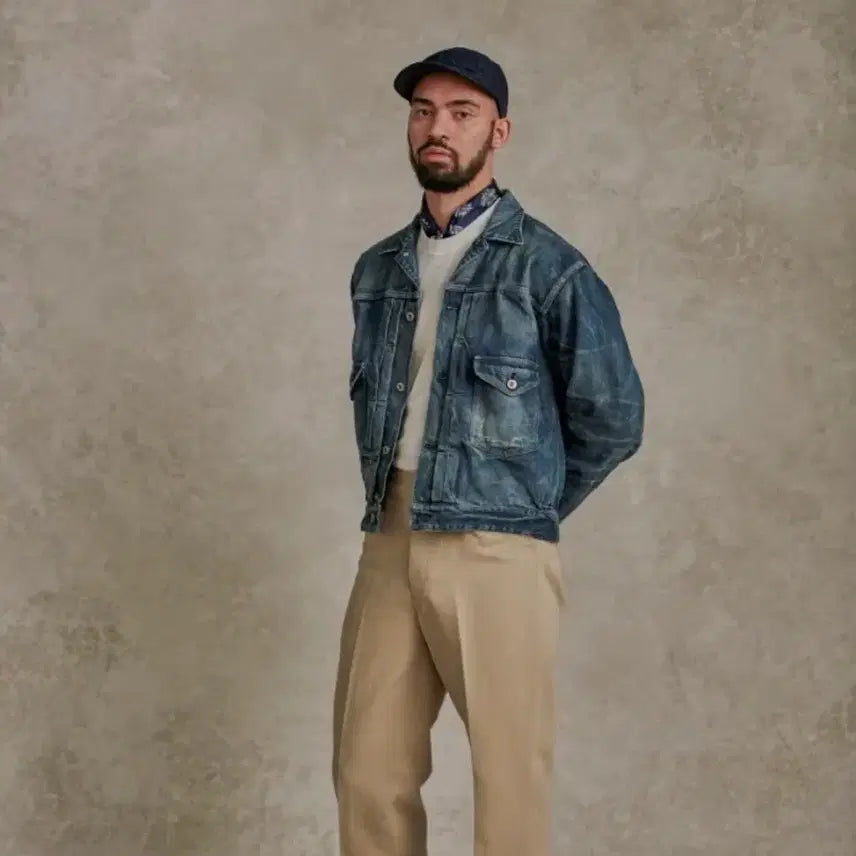 [BUNJANG] Old Joe Scarface Denim Jacket / 올드조 old joe스카페이스 데님자켓(40)약105