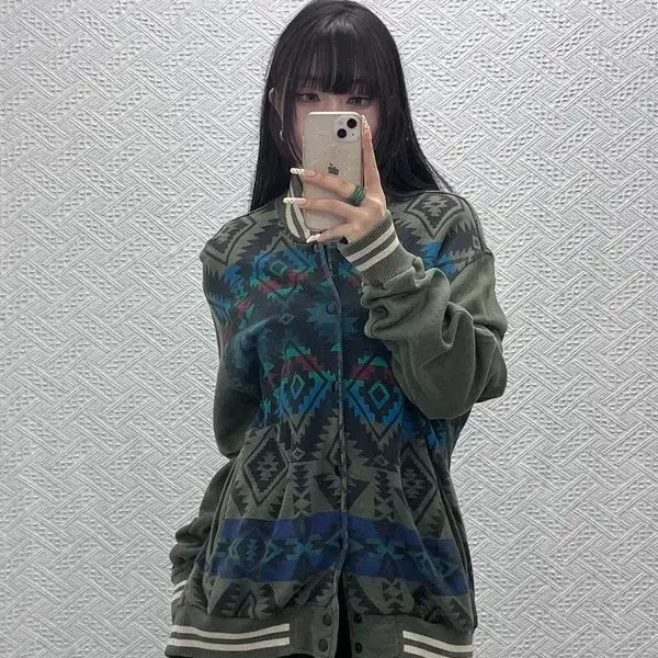 [BUNJANG] Denim &amp; Supply Ralph Lauren Ethnic Varsity Jacket XL / 데님 앤 서플라이 랄프로렌 에스닉 히피 바시티 자켓 XL C10061