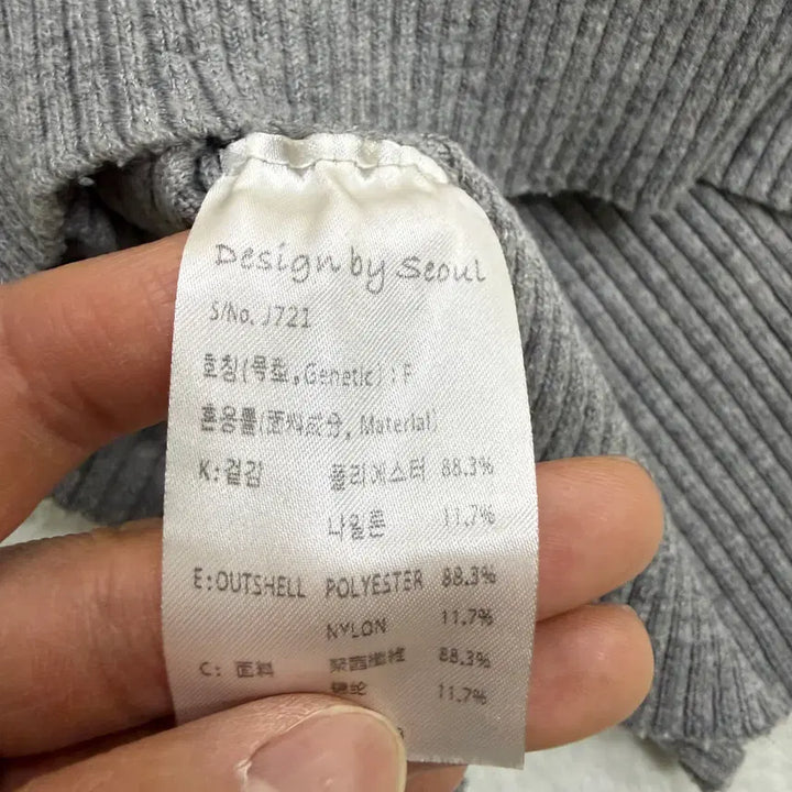 [BUNJANG] F Design by Seoul Ribbed Knit Top / F 디자인바이서울 여성 골지 니트 0319T