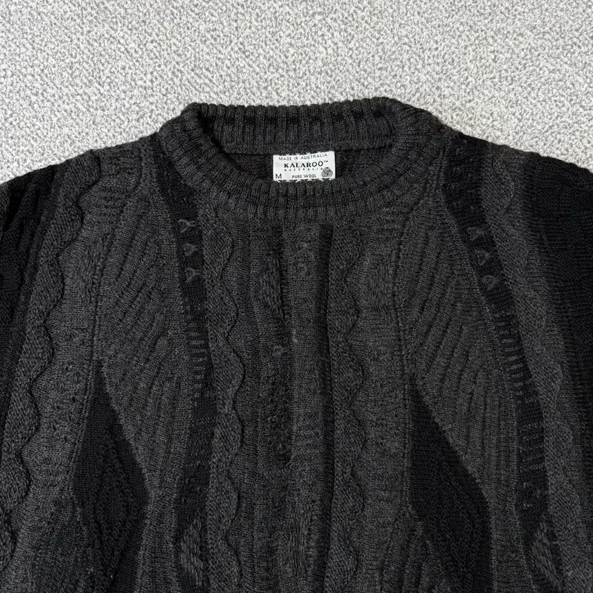 [BUNJANG] Australian Wool Cable Knit Sweater M / 호주 울 케이블 니트 M