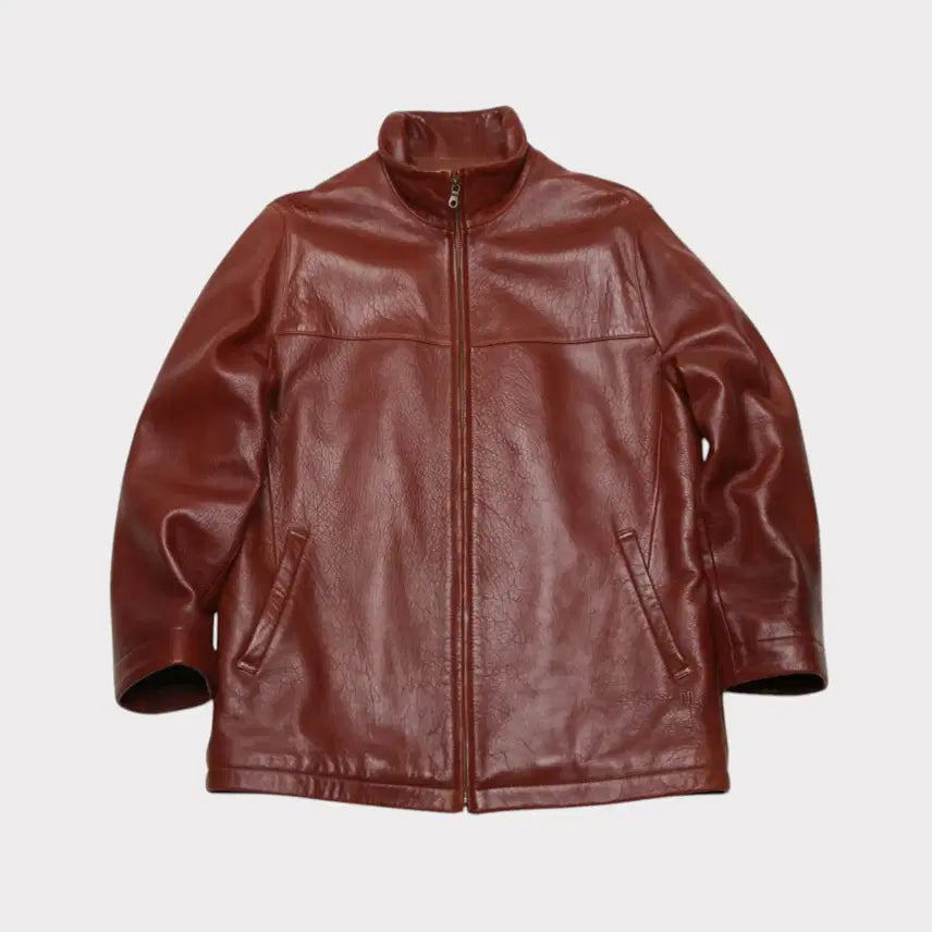 [BUNJANG] Maestro Vintage Brown Lambskin Jacket / [XL] 마에스트로 빈티지 브라운 램스킨 자켓