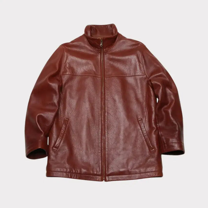 [BUNJANG] Maestro Vintage Brown Lambskin Jacket / [XL] 마에스트로 빈티지 브라운 램스킨 자켓