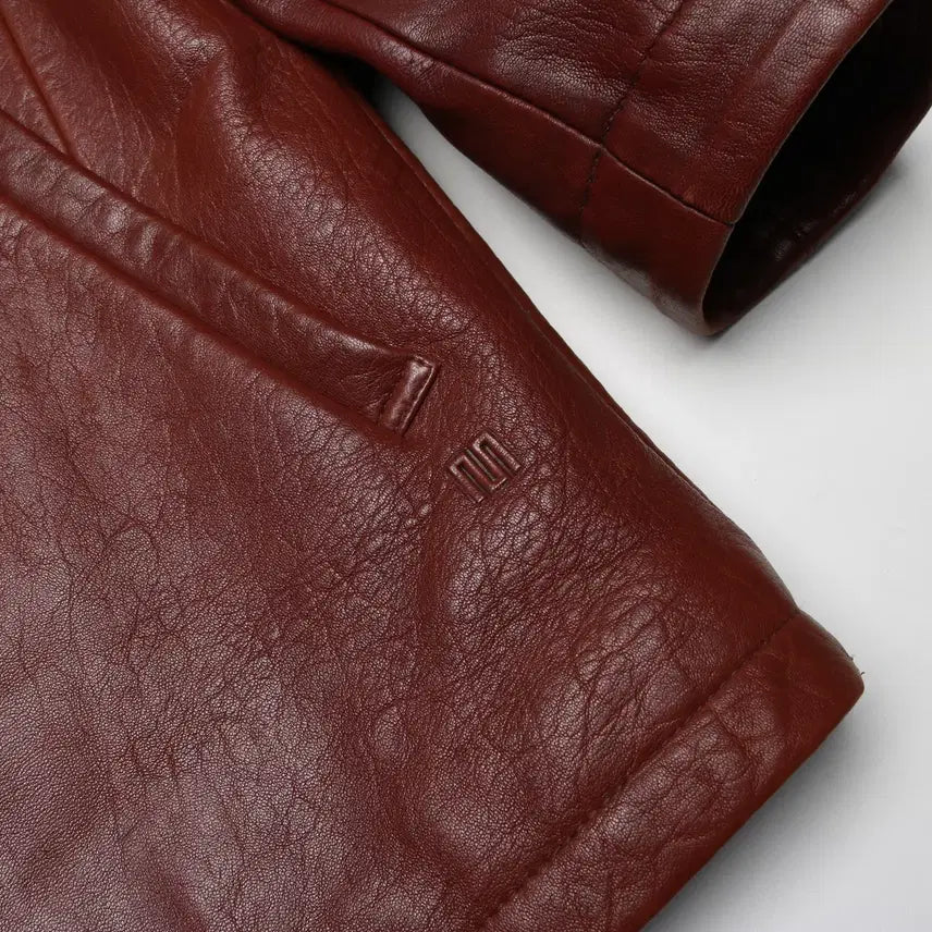 [BUNJANG] Maestro Vintage Brown Lambskin Jacket / [XL] 마에스트로 빈티지 브라운 램스킨 자켓