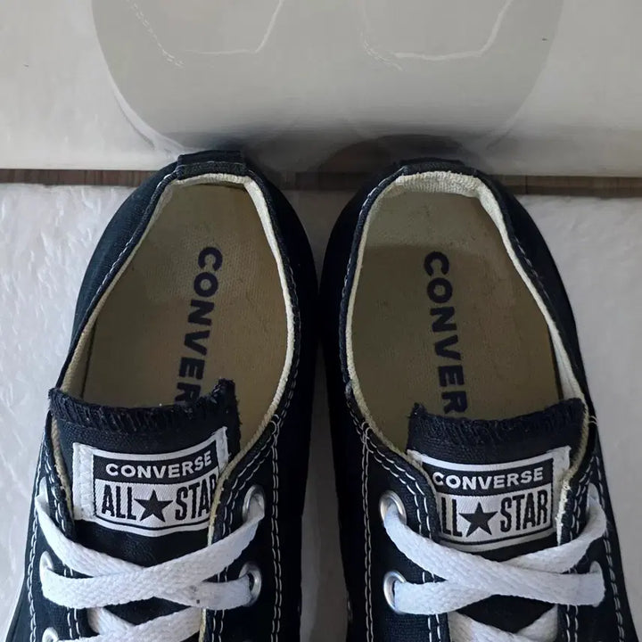 [BUNJANG] Converse Chuck Taylor All Star Classic Low Black White Sneakers / [265] 컨버스 척테일러 올스타 클래식 CT AS 로우 블랙화이트