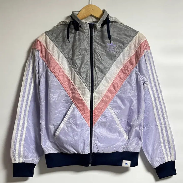 [BUNJANG] Adidas Crop Windbreaker Jacket (95) / 아디다스 크롭 바람막이 윈드브레이커 자켓 95