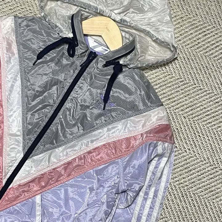 [BUNJANG] Adidas Crop Windbreaker Jacket (95) / 아디다스 크롭 바람막이 윈드브레이커 자켓 95