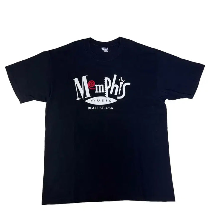 [BUNJANG] Memphis Music Graphic T-Shirt XL / 빈티지 00s 멤피스 뮤직 Memphis music 그래픽 티셔츠 XL