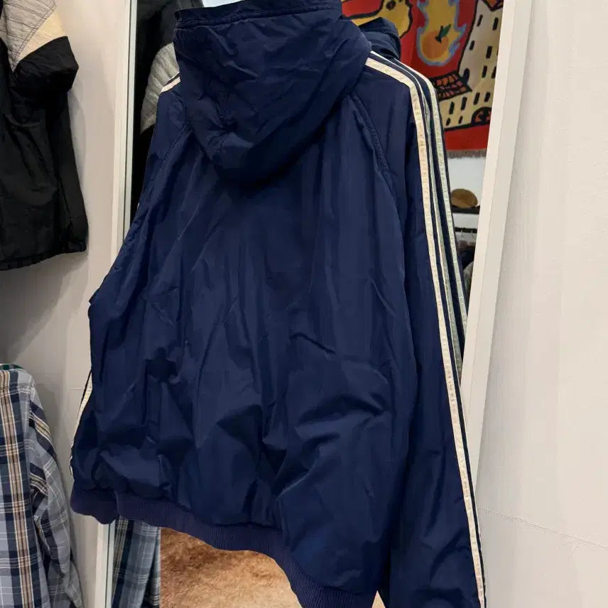 [BUNJANG] Adidas Old School Spell-Out Reversible Jacket / 90s Adidas 아디다스 올드스쿨 스펠아웃 리버서블 자켓