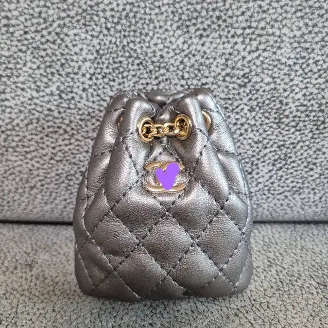 [BUNJANG] Quilted Mini Bucket Bag / 복조리 미니백