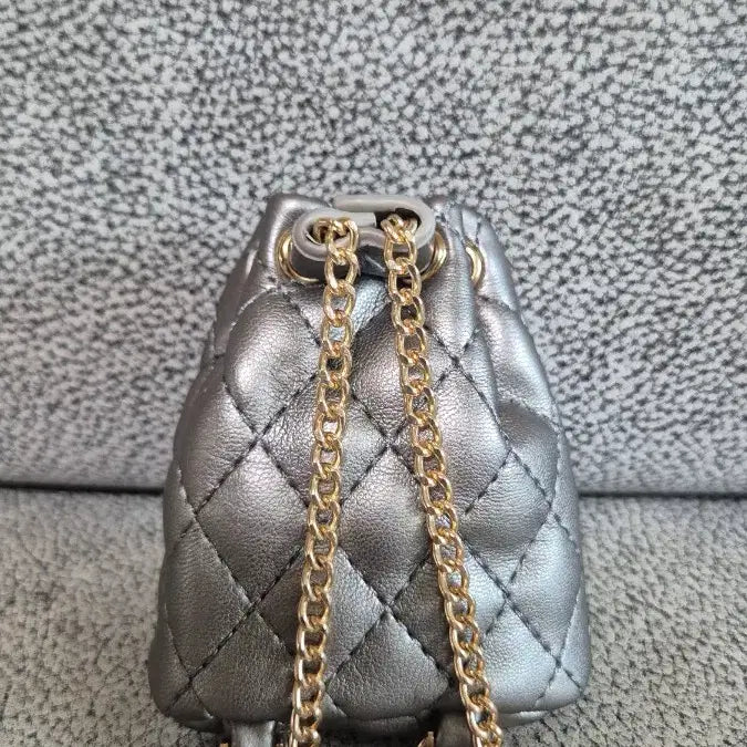 [BUNJANG] Quilted Mini Bucket Bag / 복조리 미니백
