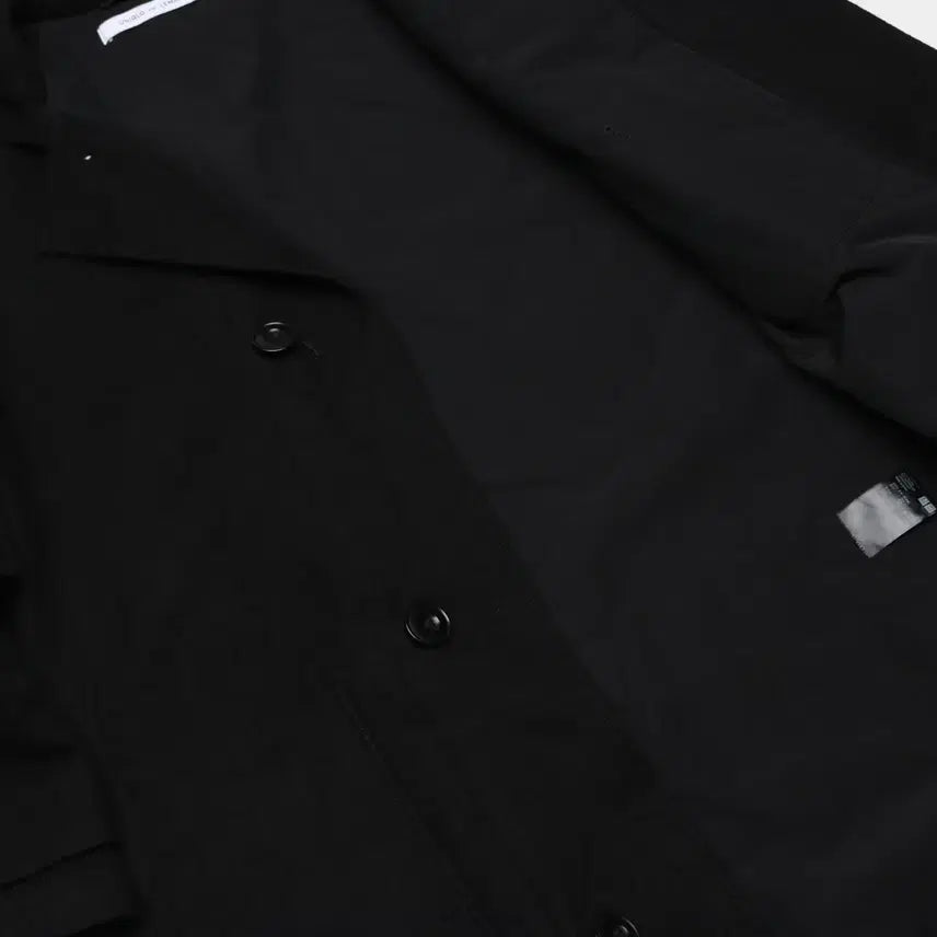 [BUNJANG] Uniqlo x Lemaire Minimal Black Wool Hooded Coat / [L] 유니클로 x 르메르 미니멀 블랙 울 후드코트